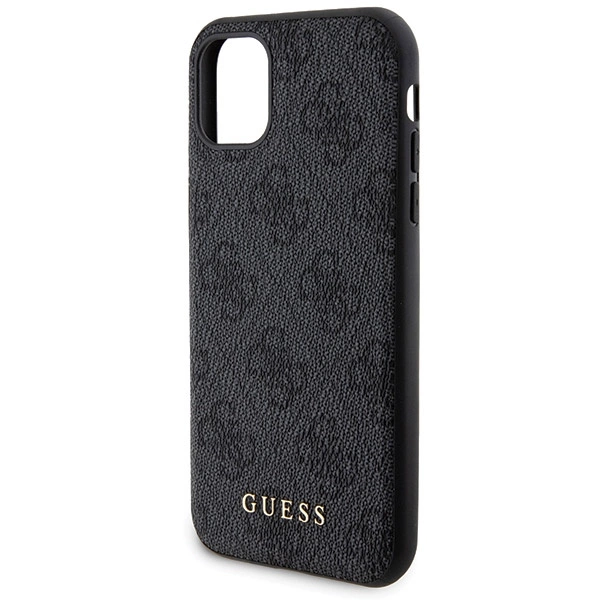 Guess 4G Metal Logo case set for iPhone 11 + 5000mAh MagSafe power bank - blackeng