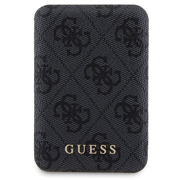 Guess 4G Metal Logo case set for iPhone 11 + 5000mAh MagSafe power bank - blackeng