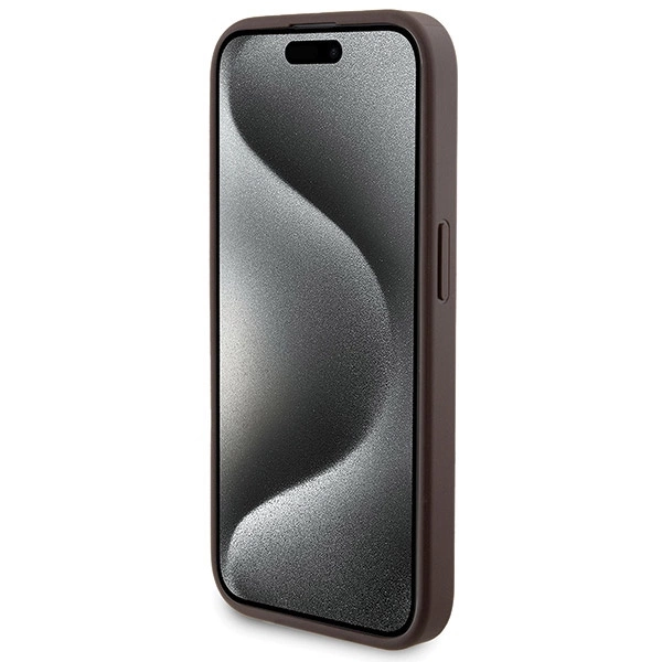 Guess 4G Metal Logo case set for iPhone 15 Pro + 5000mAh MagSafe power bank - browneng