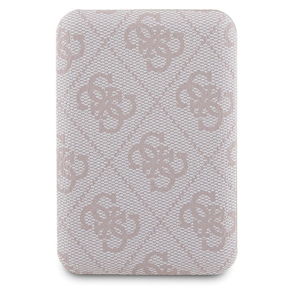 Guess 4G Metal Logo case set for iPhone 15 + 5000mAh MagSafe power bank - pinkeng