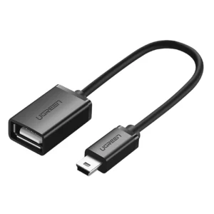 Ugreen US249 10383 mini USB-B (male) / USB-A (female) OTG adapter 10cm - grayeng