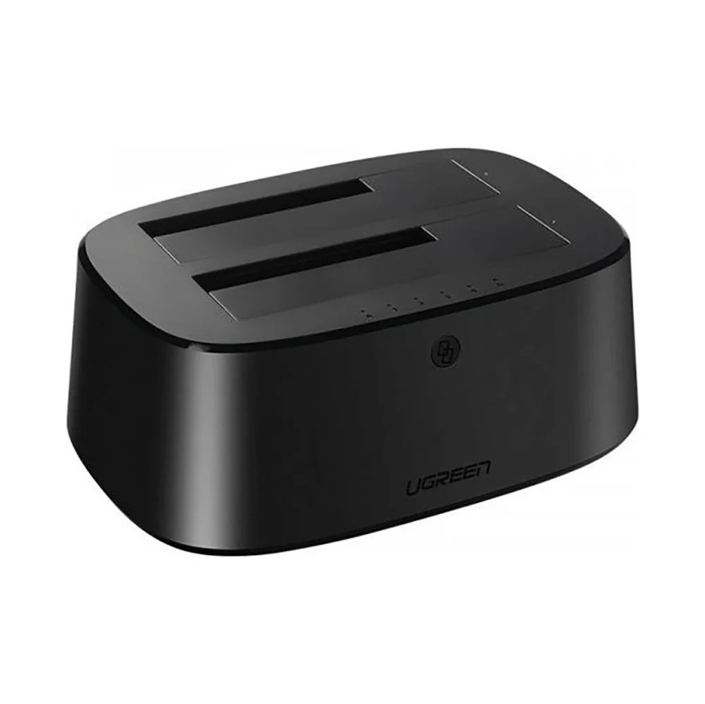 Ugreen CM198 50857 docking station with USB 3.0 for SATA 2.5" 3.5" SSD HHD drives, EU power supply - blackeng