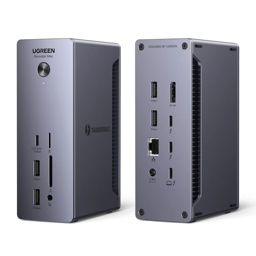 Ugreen U710 13in1 Docking Station 2x Thunderbolt 4 / 4x USB-A / DP / RJ45 / SD TF Reader / USB-C / 3.5mm Mini Jackeng