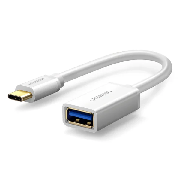 Ugreen US154 30702 USB-A 3.0 (female) / USB-C 3.0 (male) OTG adapter - whiteeng