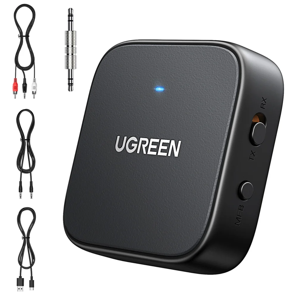 Ugreen CM667 35223 Bluetooth 5.2 audio transmitter/receiver - blackeng