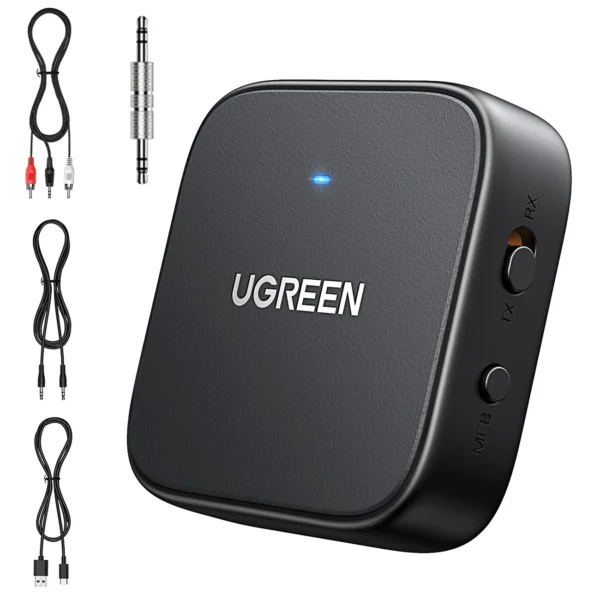 Ugreen CM667 35223 Bluetooth 5.2 audio transmitter/receiver - blackeng