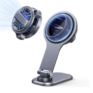 Ugreen CD380 magnetic holder with inductive charger for Tesla car - grayeng