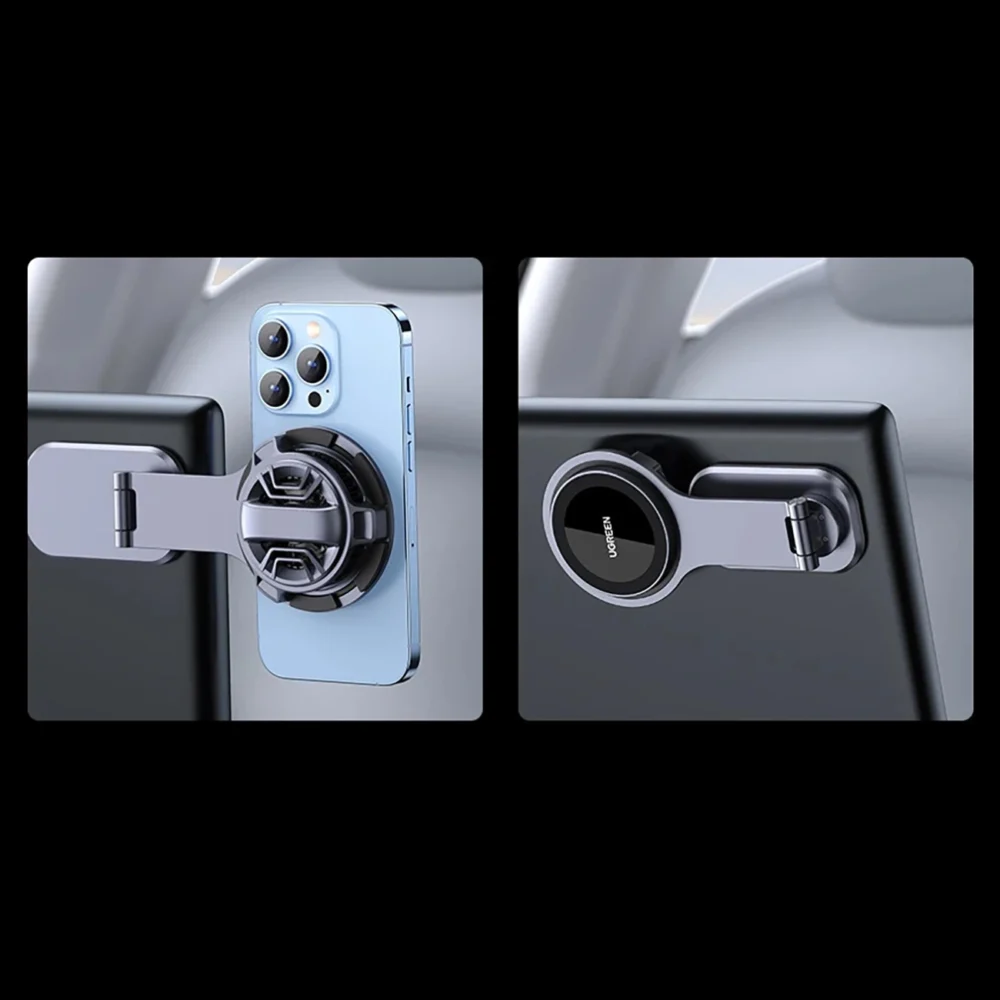 Ugreen CD380 magnetic holder with inductive charger for Tesla car - grayeng