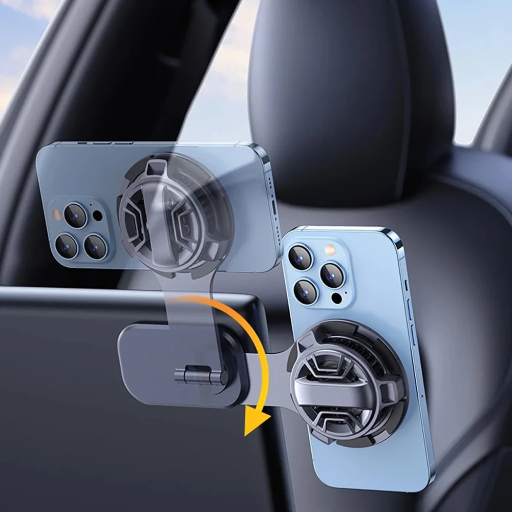 Ugreen CD380 magnetic holder with inductive charger for Tesla car - grayeng