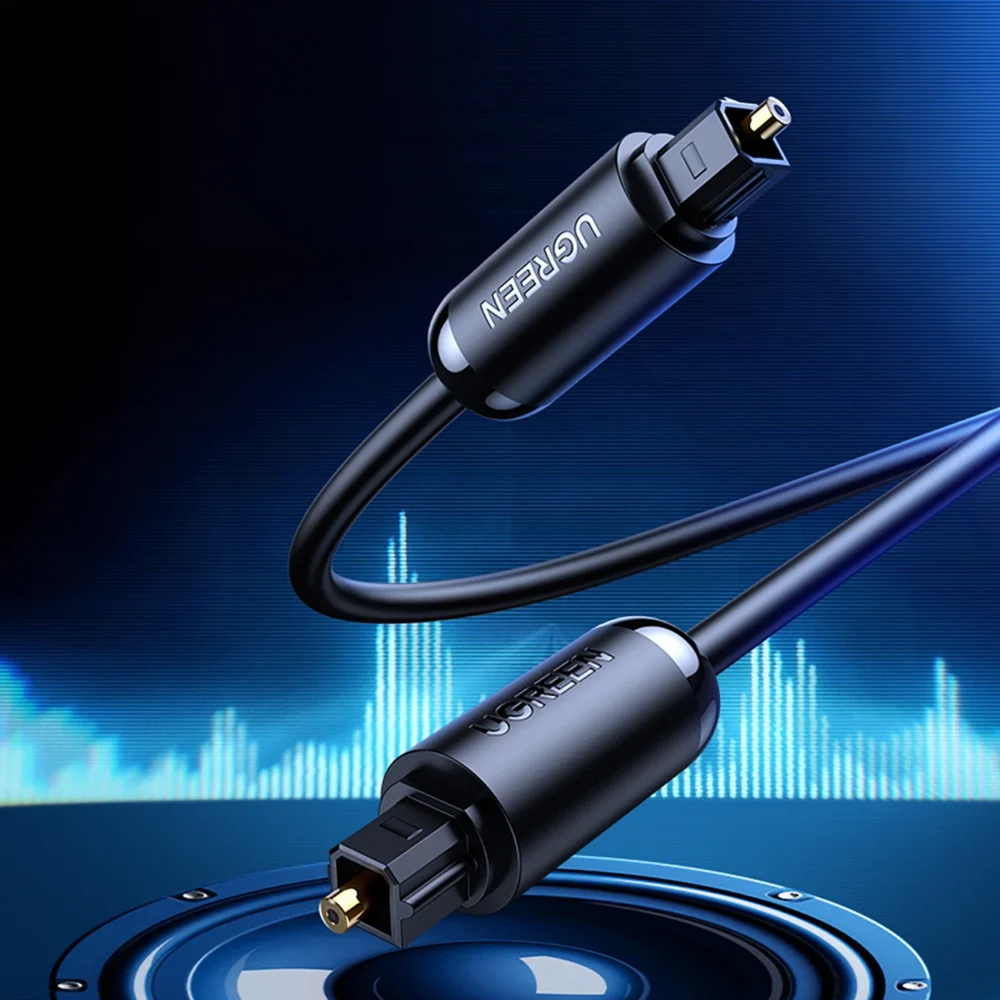 Ugreen AV122 70890 Optical Audio Toslink/SPDIF Cable 1m - Blackeng