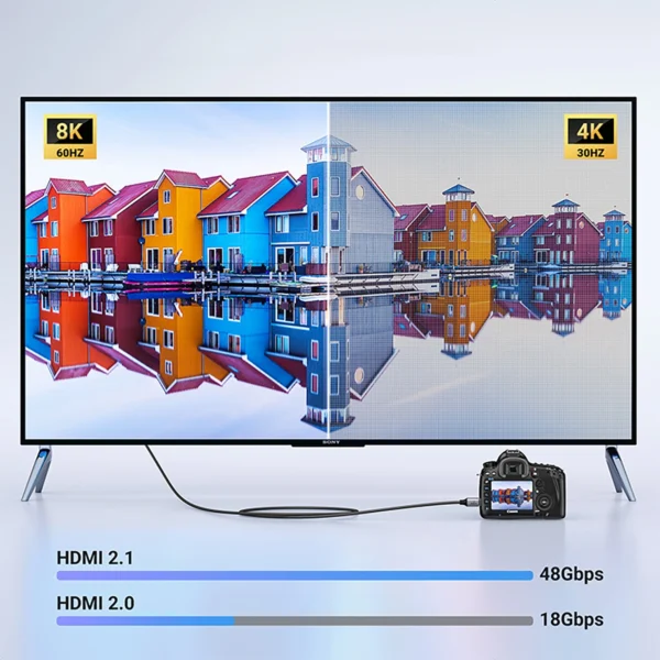 Ugreen HD163 15514 mini HDMI / HDMI 2.1 8K cable 1m - grayeng