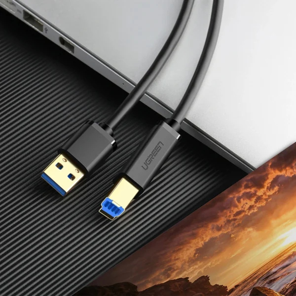 Ugreen US210 30753 Printer Cable USB-A 3.0 / USB-B 5Gbps 1m - Blackeng