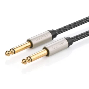 Ugreen AV128 10638 mono TS cable 6.35mm jack / 6.35mm jack 2m - grayeng