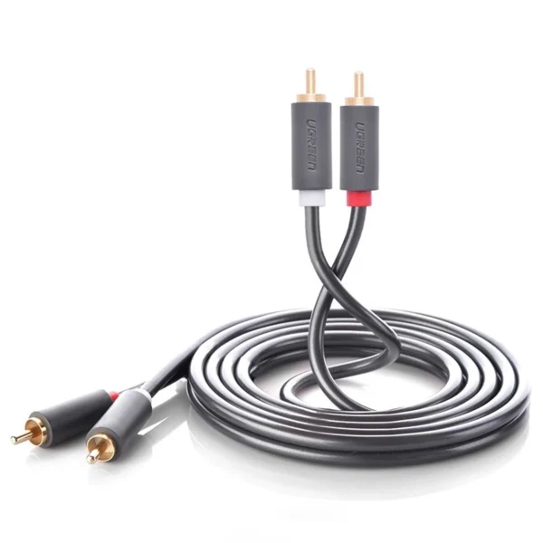 Ugreen AV104 10519 audio cable 2RCA (male) / 2RCA (male) 3m - grayeng