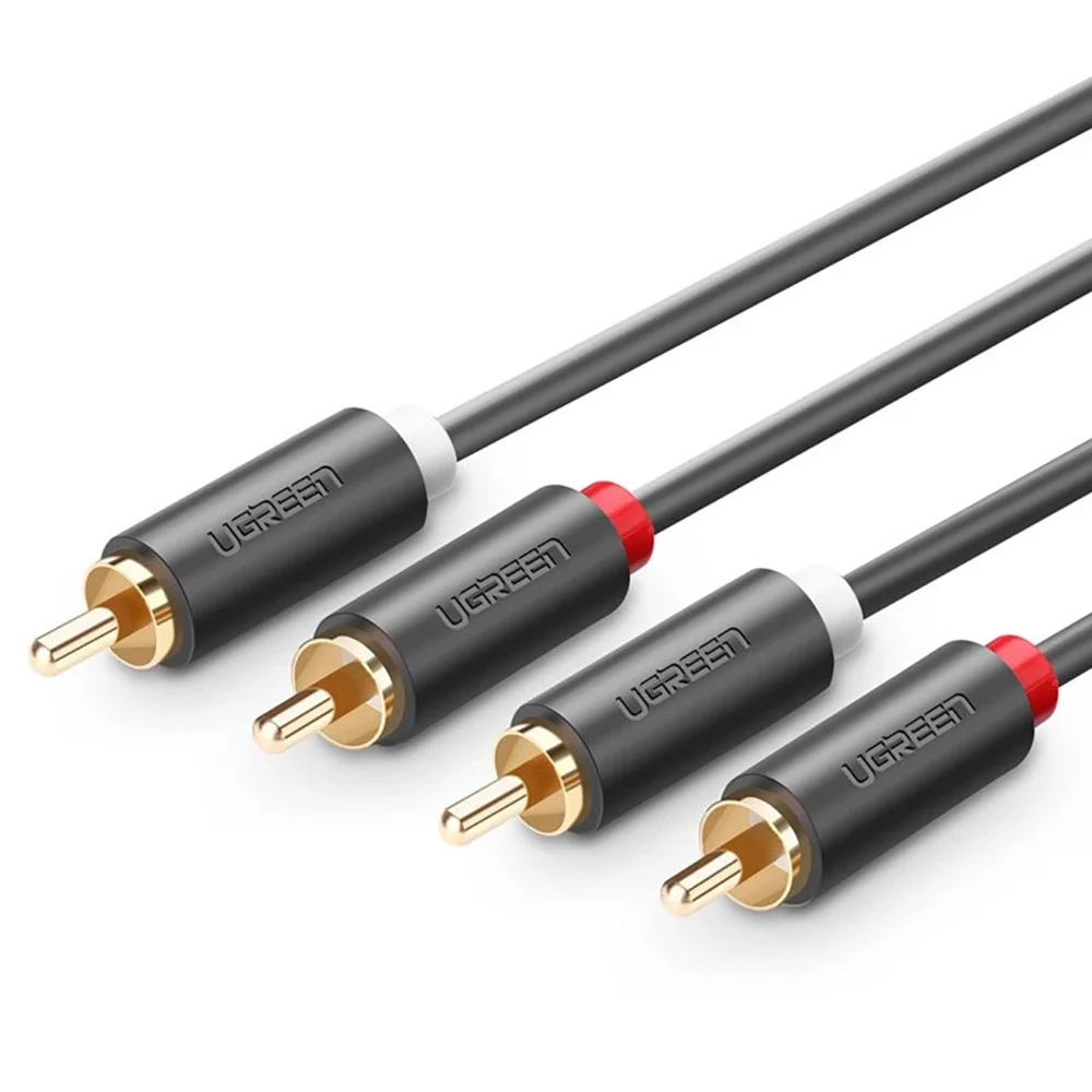 Ugreen AV104 10519 audio cable 2RCA (male) / 2RCA (male) 3m - grayeng