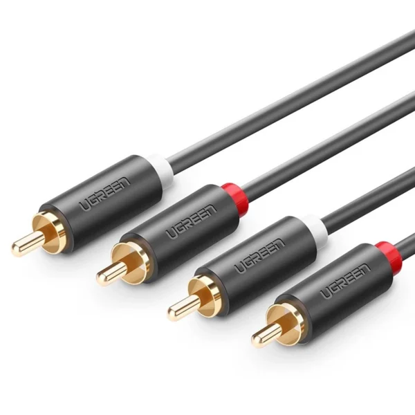 Ugreen AV104 10519 audio cable 2RCA (male) / 2RCA (male) 3m - grayeng