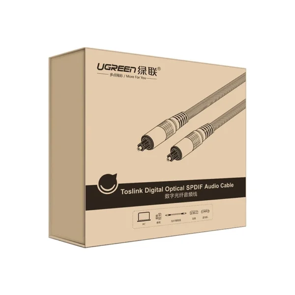Ugreen AV108 10542 optical Toslink/SPDIF cable 1.5m - grayeng