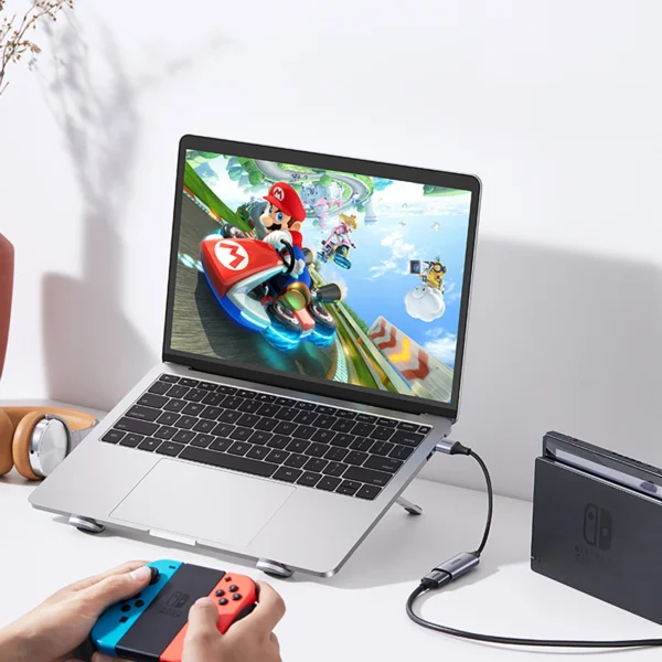Ugreen CM489 40189 HDMI Adapter (Female) - USB-A / USB-C (Male) - Grayeng