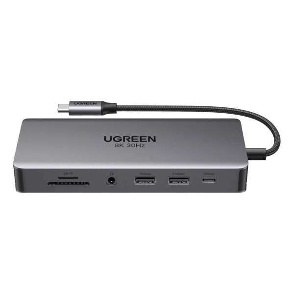 HUB Ugreen CM681 15978 13in1 USB-C - 2x USB-A 3.2 / 2x USB-A 3.0 / USB-C 3.2 / 2x HDMI / DisplayPort / RJ45 / SD and TF / AUX / USB-C PDeng