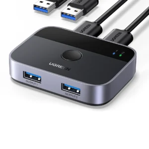 Ugreen CM757 2in1 adapter 2x USB-A 3.0 (input) / 2x USB-A (output) - grayeng