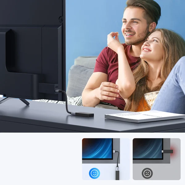 Ugreen HD165 HDMI (Male) / HDMI (Female) 8K Cable 0.15m - Grayeng