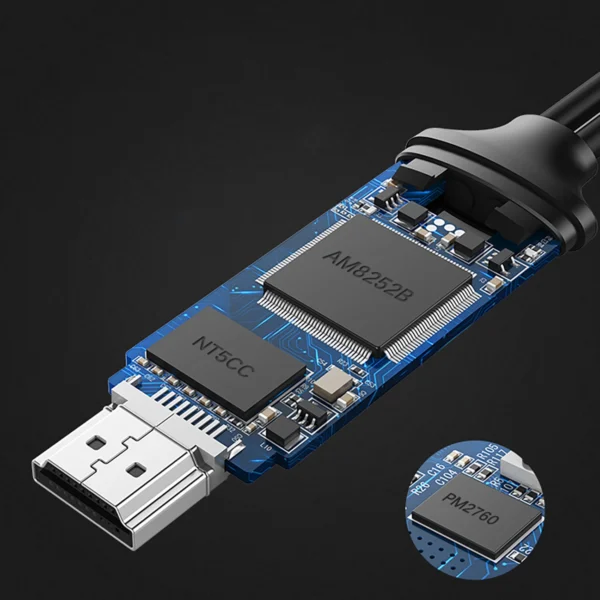 Ugreen CM151 50291 USB-A (female) - HDMI adapter with USB-A power port (male) 1.5m - grayeng
