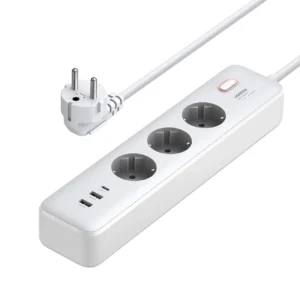 Ugreen CD286 extension cable 3x AC 2x USB-A 1x USB-C 30W with switch - whiteeng
