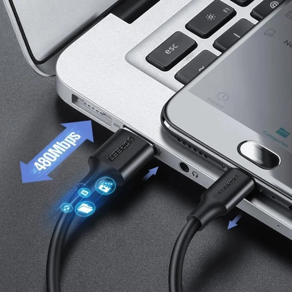 Ugreen US289 60134 micro USB / USB-A cable 0.25m - blackeng