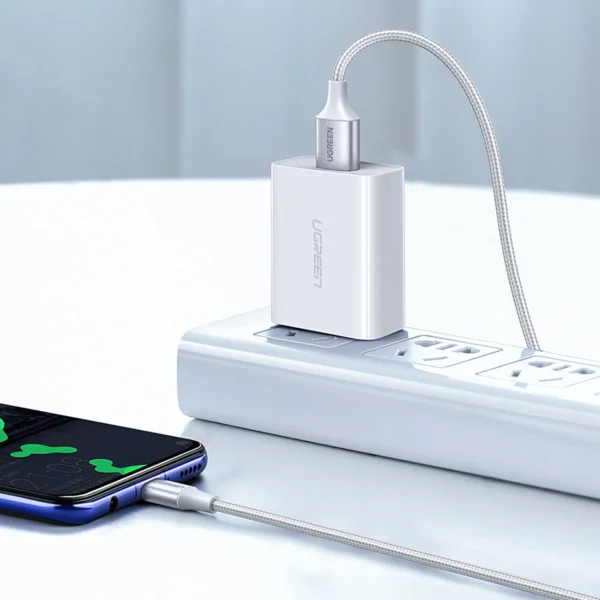 Ugreen US288 60131 USB-A / USB-C QC 3.0 3A 1m cable - whiteeng
