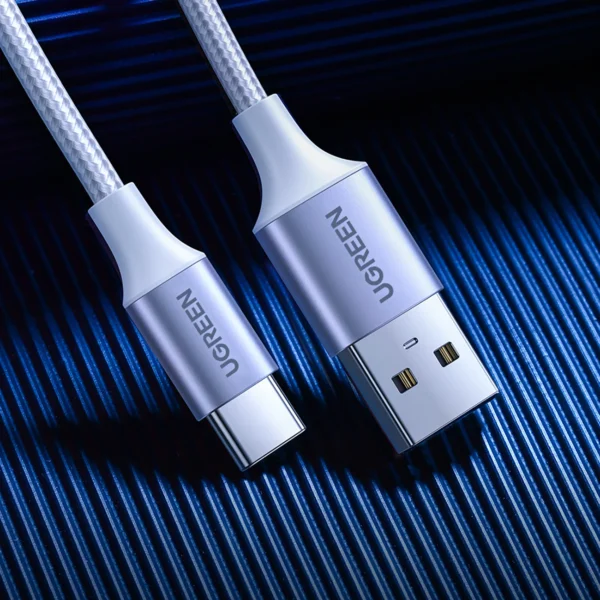 Ugreen US288 60131 USB-A / USB-C QC 3.0 3A 1m cable - whiteeng
