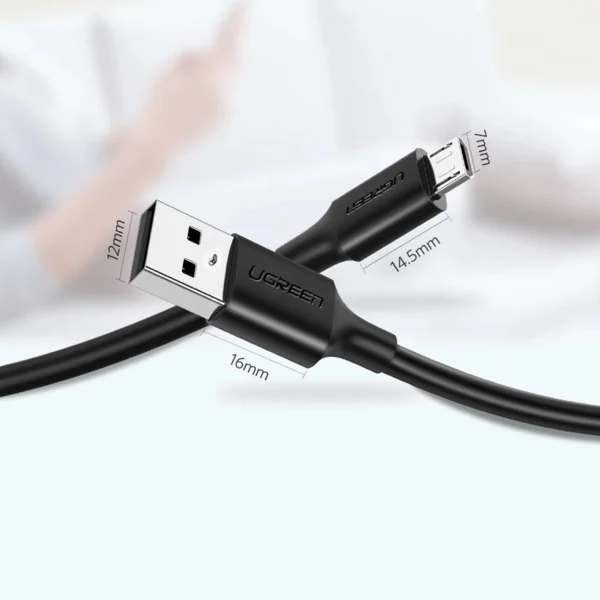 Ugreen US289 60135 micro USB / USB-A cable 0.5m - blackeng