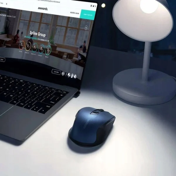 Ugreen MU006 optical wireless USB mouse 2.4GHz 4000 DPI - blueeng