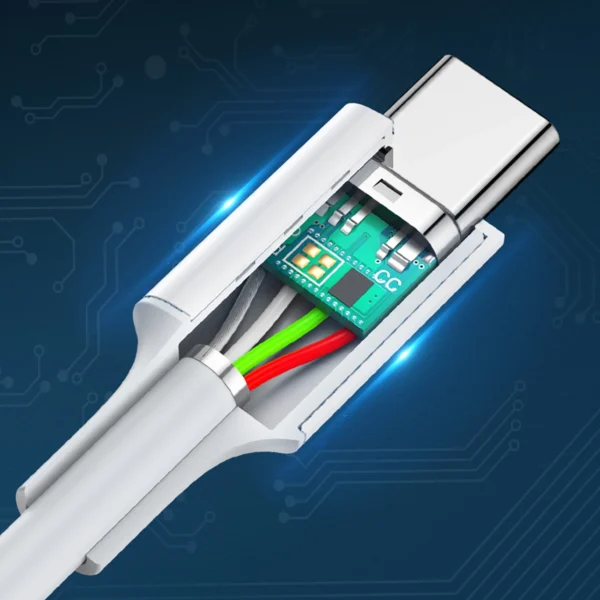 Ugreen US264 60519 USB-C / USB-C PD QC AFC Cable 1.5m - Whiteeng