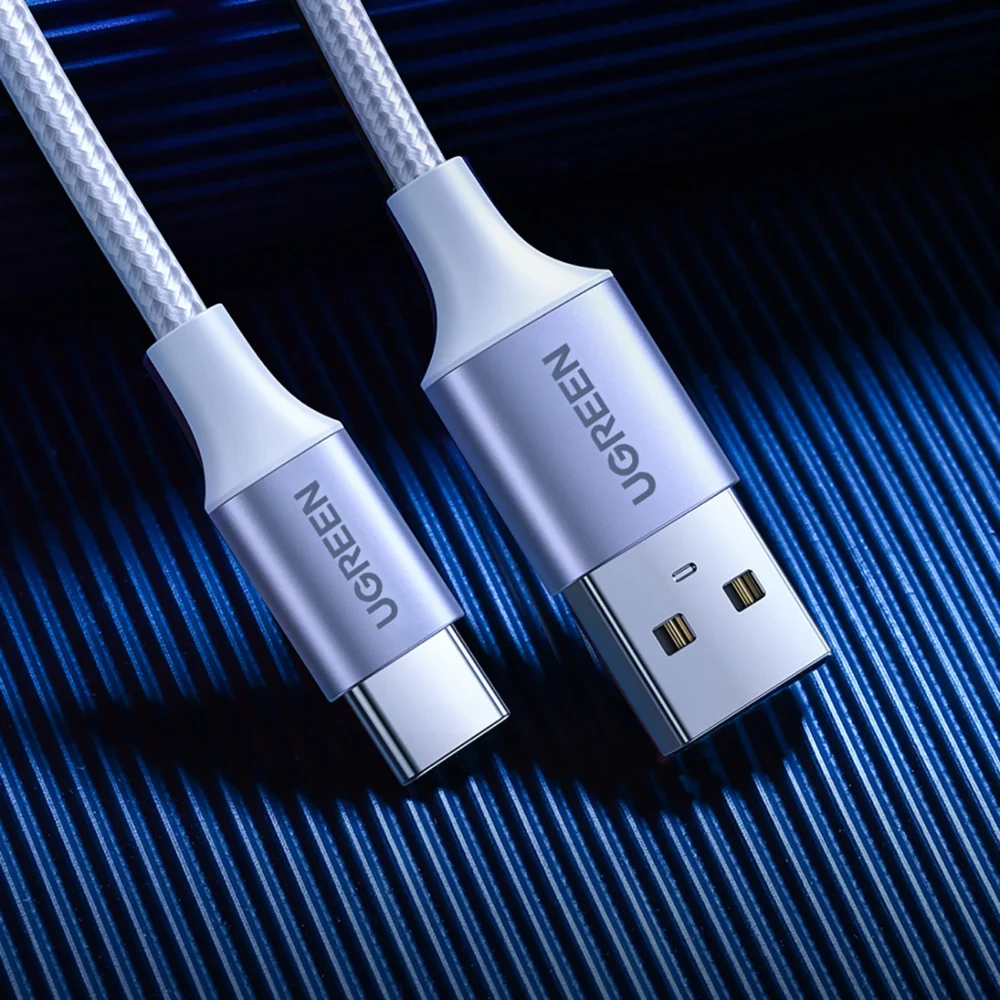 Ugreen US288 60132 USB-A / USB-C QC 3.0 3A Cable 1.5m - Whiteeng