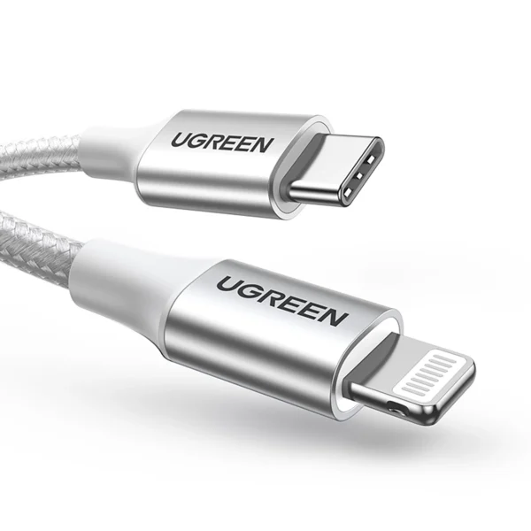 Ugreen US304 70523 USB-C / Lightning MFi cable 1m - silvereng
