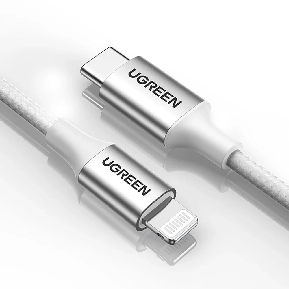 Ugreen US304 70523 USB-C / Lightning MFi cable 1m - silvereng