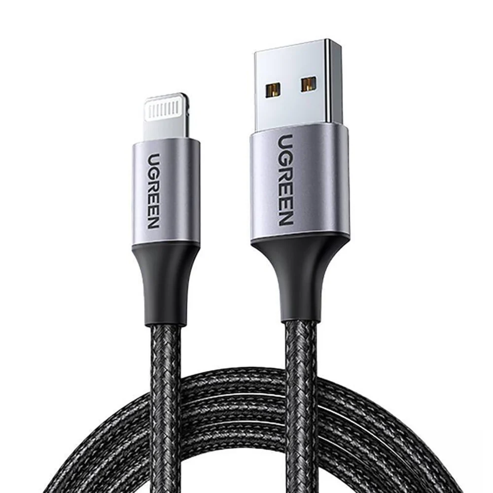 Ugreen US199 60158 USB-A / Lightning MFi cable 2m - blackeng