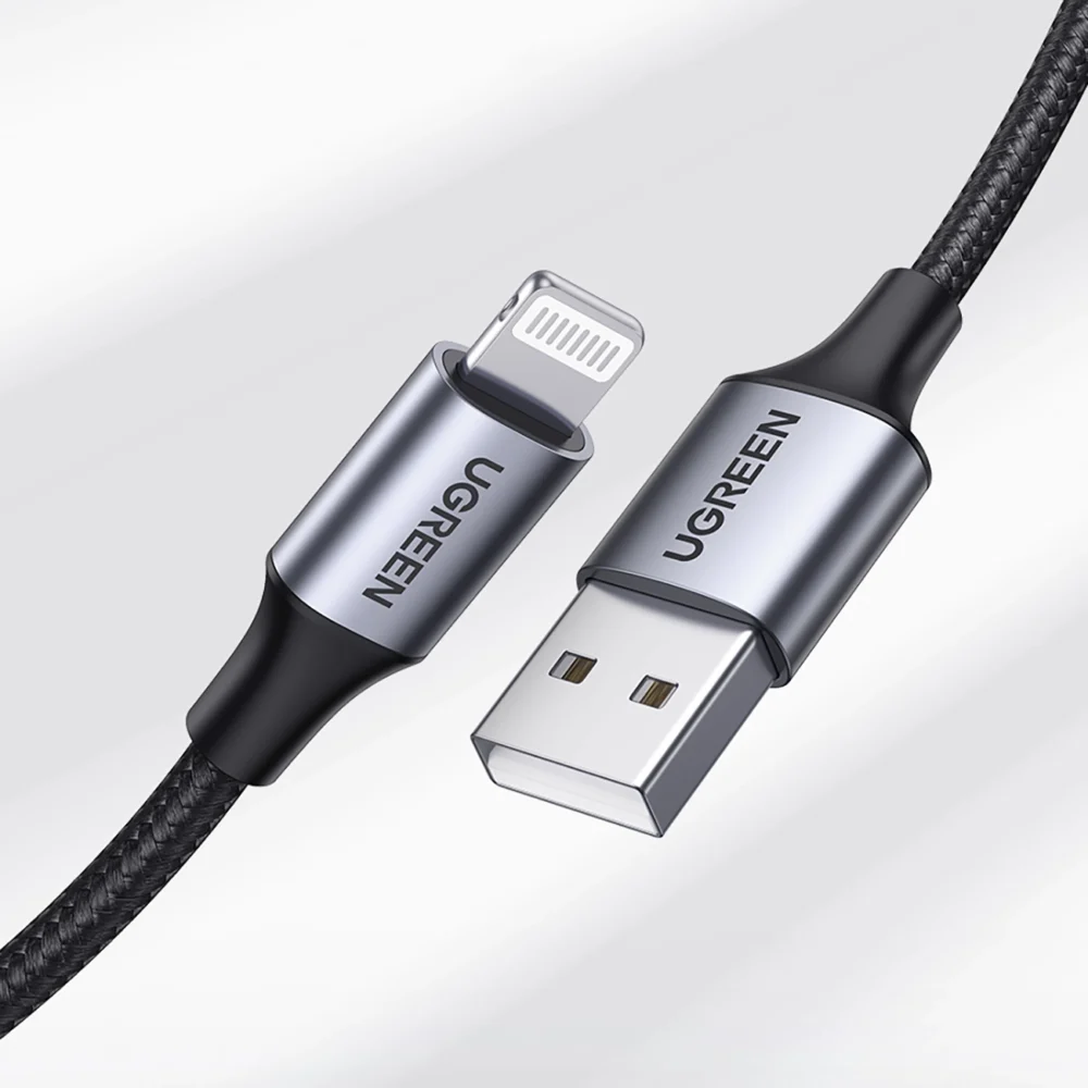 Ugreen US199 60158 USB-A / Lightning MFi cable 2m - blackeng