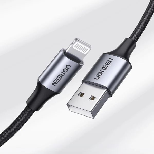 Ugreen US199 60158 USB-A / Lightning MFi cable 2m - blackeng
