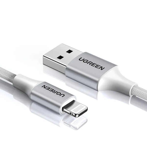 Ugreen US199 60163 USB-A / Lightning MFi cable 2m - silvereng
