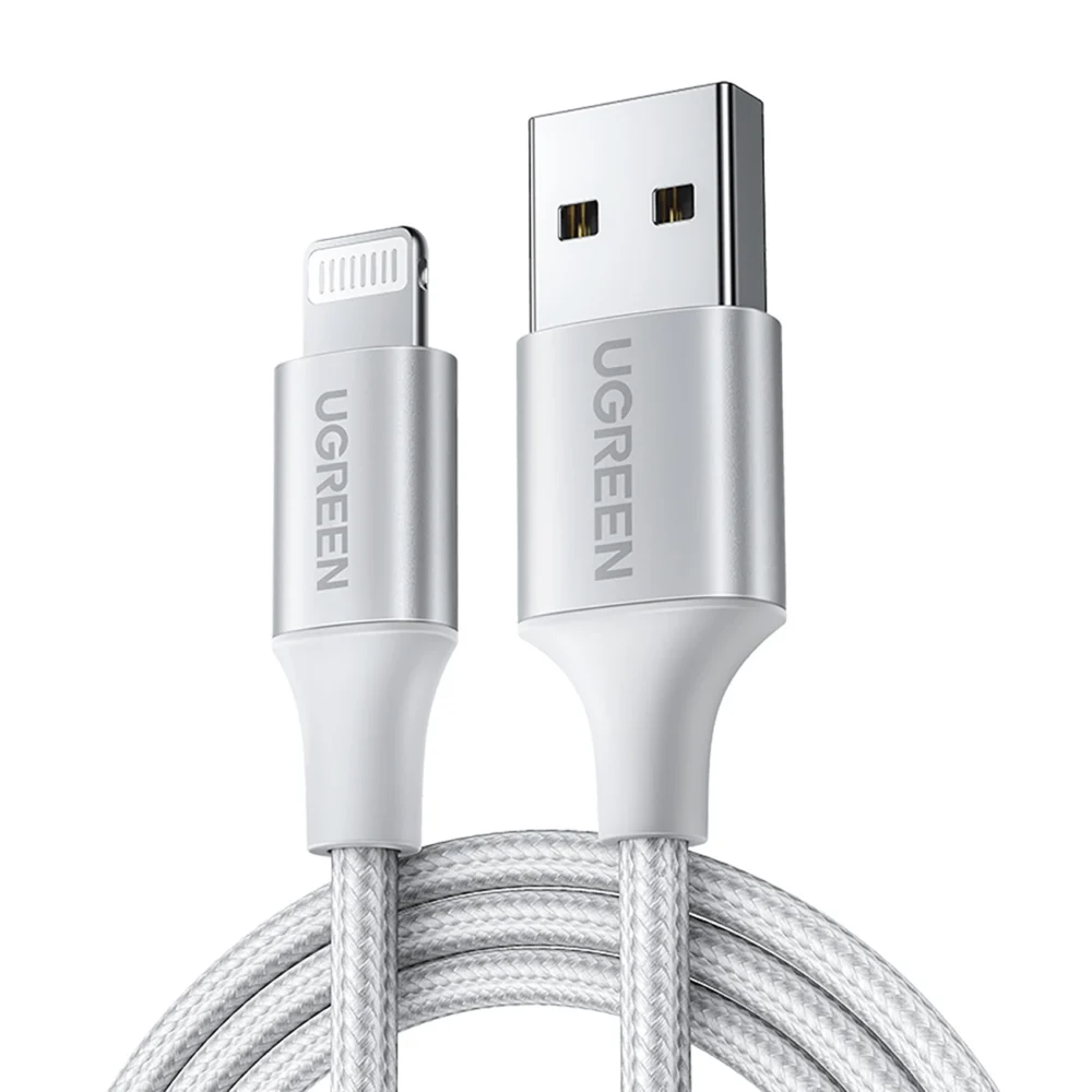 Ugreen US199 60162 USB-A / Lightning MFi Cable 1.5m - Silvereng