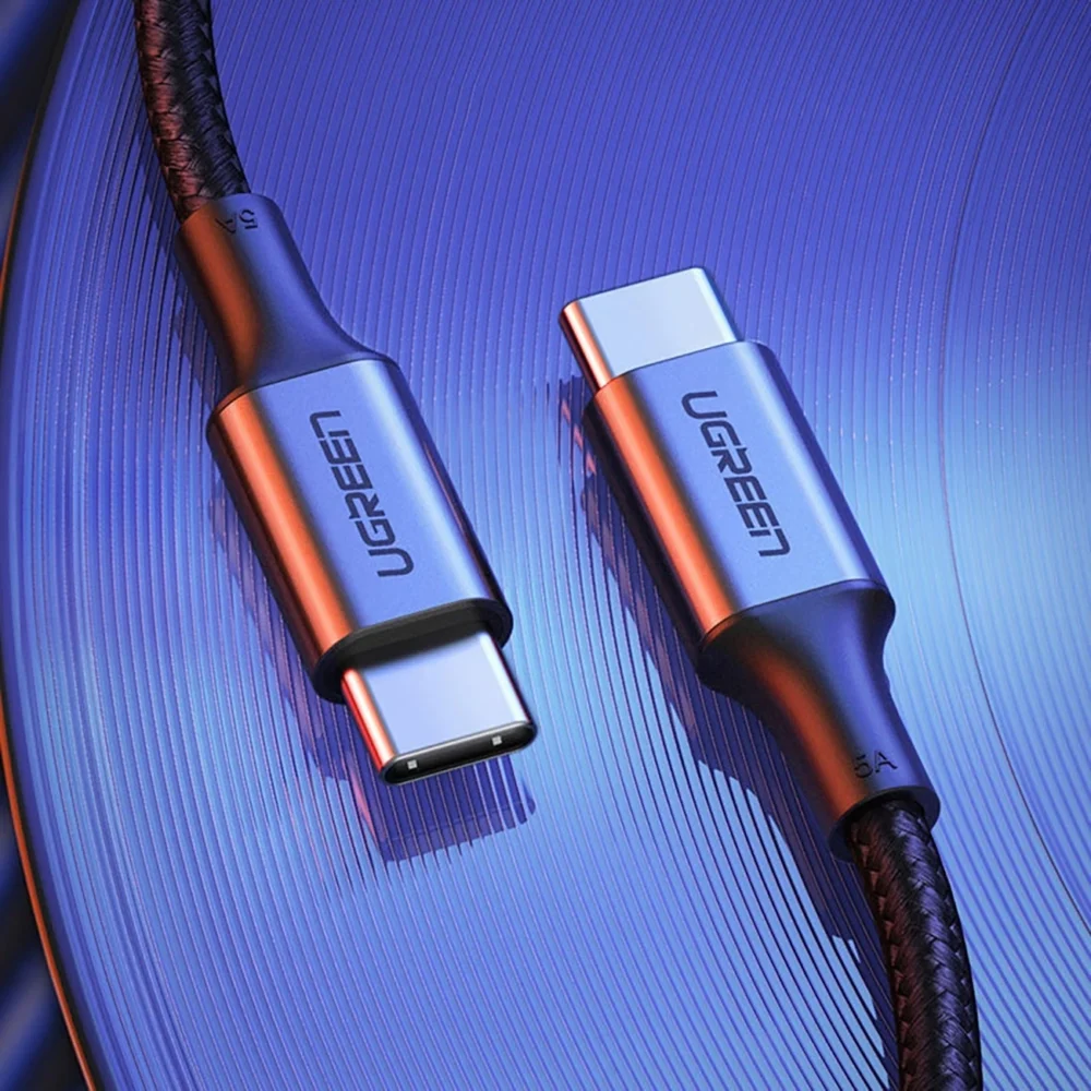 Ugreen US316 70428 USB-C - USB-C PD QC FCP Cable 100W 5A 480Mb/s 1.5m - Grayeng