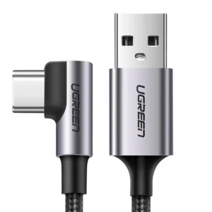Ugreen US284 70255 USB-A (straight) / USB-C (angled) 3A Cable 3m - Grayeng