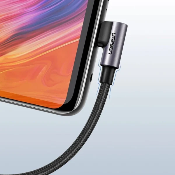 Ugreen US284 70255 USB-A (straight) / USB-C (angled) 3A Cable 3m - Grayeng
