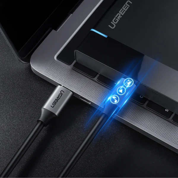 Ugreen US161 50751 USB-C 3.1 / USB-C 3.1 Cable 1.5m - Grayeng