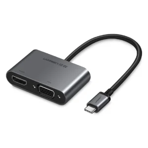Ugreen CM162 50505 USB-C - HDMI / VGA / USB-A 3.0 / USB-C PD Adapter - Grayeng