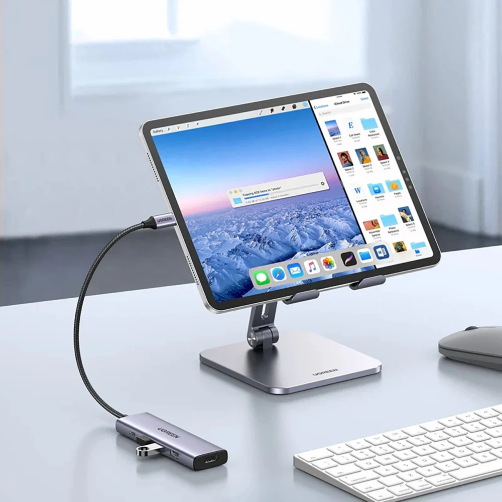 HUB Ugreen CM511 15597 5in1 USB-C - USB-C PD / HDMI / 3x USB-A 3.0 - grayeng