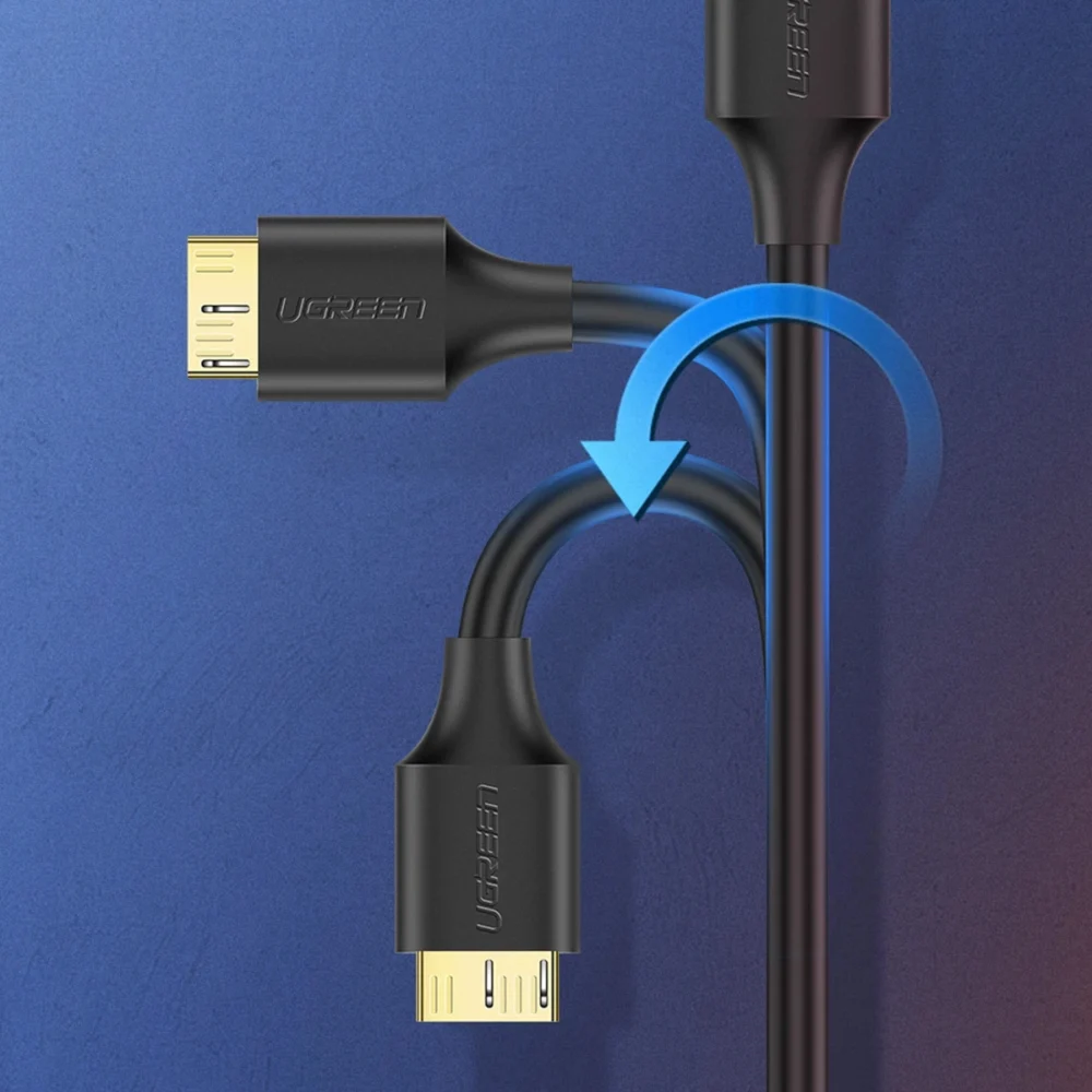 Ugreen US130 10840 USB-A 3.0 - micro USB-B cable 0.5m - blackeng