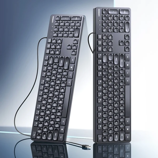 Ugreen KU004 90875 keyboard wired 1.5 m for Windows / MacOS - blackeng