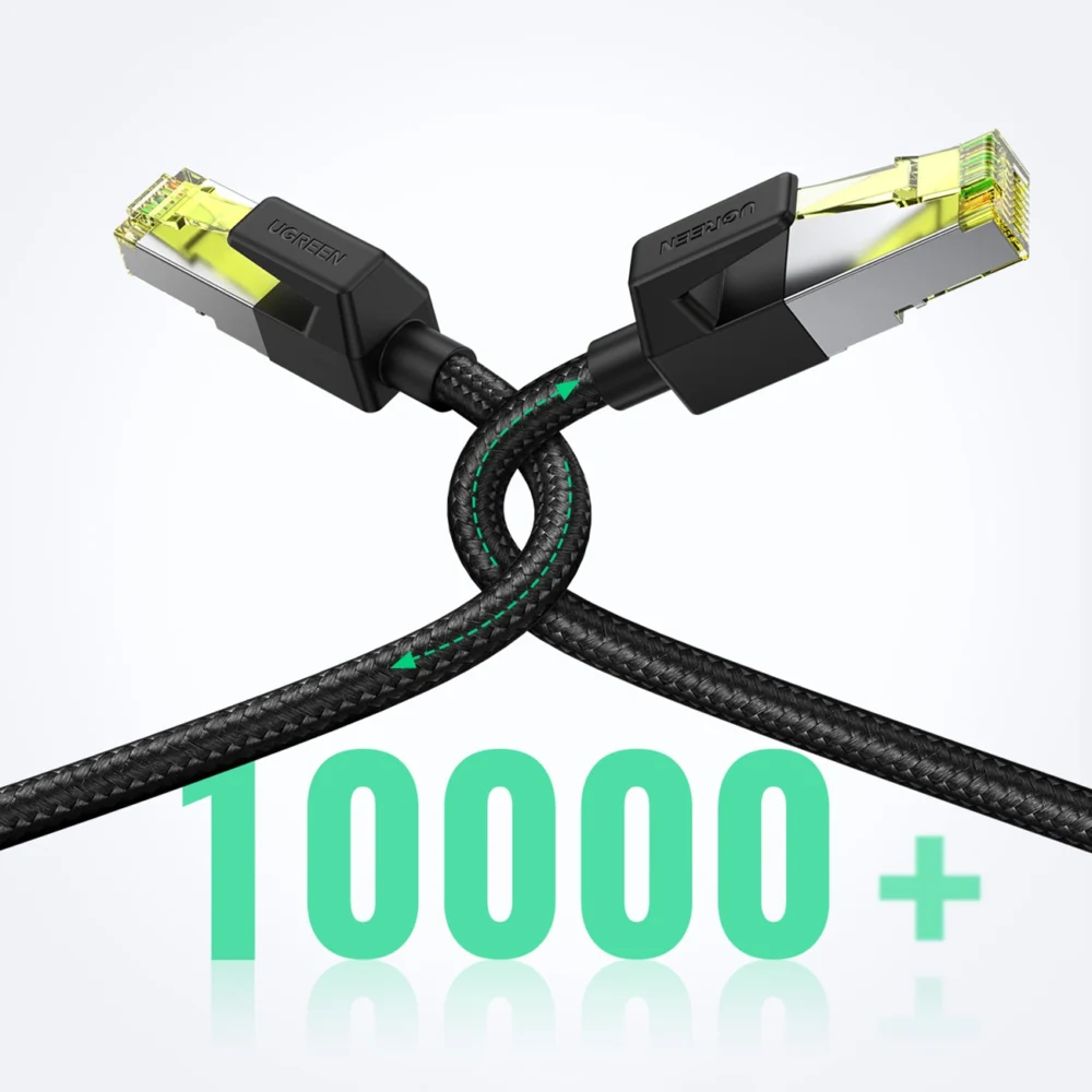 Ugreen NW150 80425 Ethernet RJ45 Cat 7 10Gbps Cable 5m - Blackeng